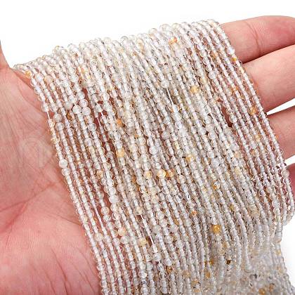 Natural White Topaz Beads Strands G-RM2025-B04-3mm-1