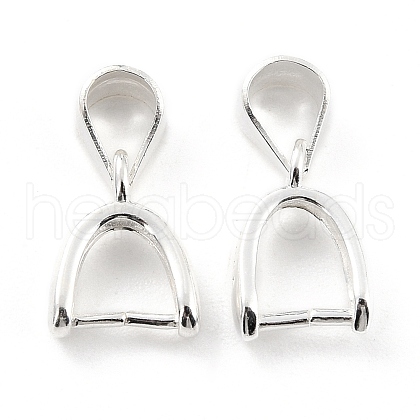 925 Sterling Silver Ice Pick Pinch Bails STER-Z001-121S-03-1