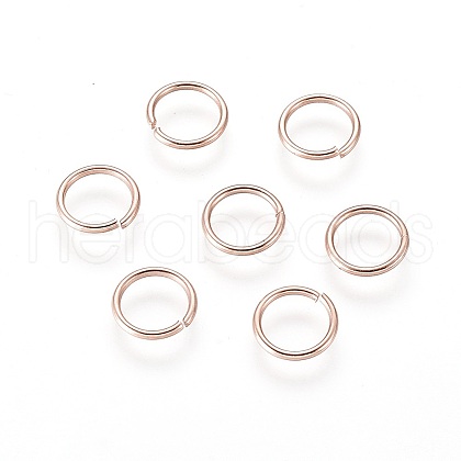 304 Stainless Steel Open Jump Rings X-STAS-O098-01RG-16-1