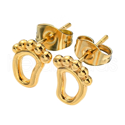 PVD Vacuum Plating 304 Stainless Steel Stud Earring for Women STAS-D087-18G-1
