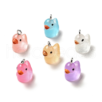 Luminous Translucent Resin Pendants RESI-A017-06-1