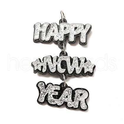 Resin Pendants RESI-Q012-04A-1