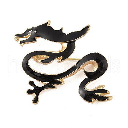 Alloy Dragon Enamel Pins Brooches JEWB-M046-06A-01G-1