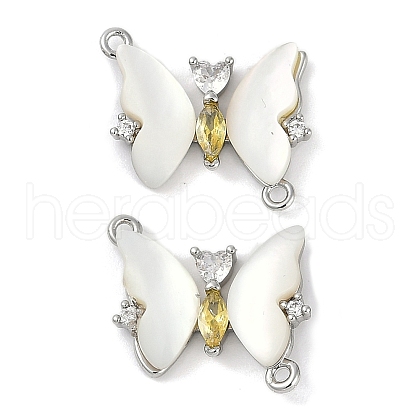 Brass Micro Pave Cubic Zirconia Pendants KK-U043-31P-01-1