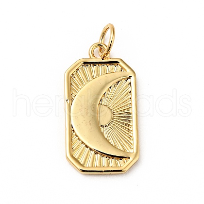 Rack Plating Brass Pendants KK-H431-50G-1