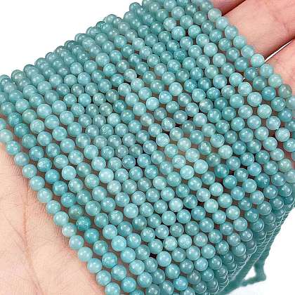 Natural Amazonite Beads Strands G-M438-A07-01-1