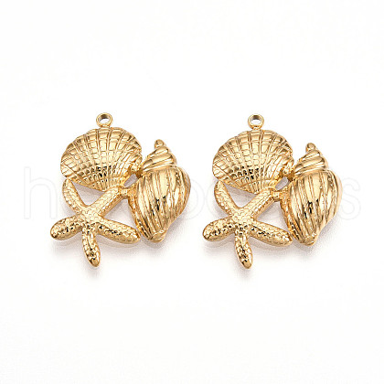 304 Stainless Steel Pendants STAS-N109-66G-1