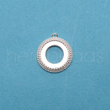 Brass Pendant Cabochon Settings KK-TAC0014-04A-S-1