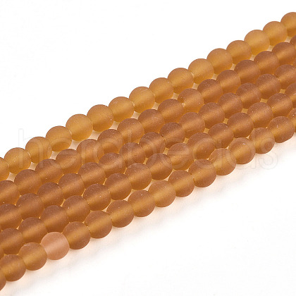 Transparent Glass Beads Strands GLAA-T032-T4mm-MD23-1