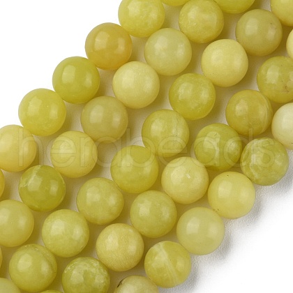 Natural Lemon Jade Beads Strands G-G0003-C02-A-1
