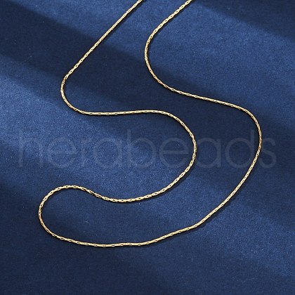 Long-Lasting Plated Brass Coreana Chain Necklaces X-NJEW-K112-08G-NF-1