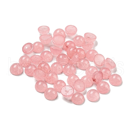 Natural White Jade Dyed Cabochons G-H309-03-14-1