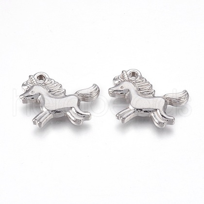 Tarnish Resistant 201 Stainless Steel Pendants STAS-O118-10P-1