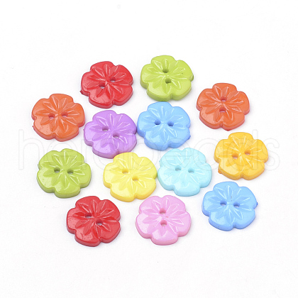 2-Hole Acrylic Buttons X-BUTT-Q037-08-1