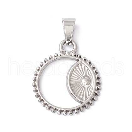 Non-Tarnish 304 Stainless Steel Pendants STAS-A062-16P-1