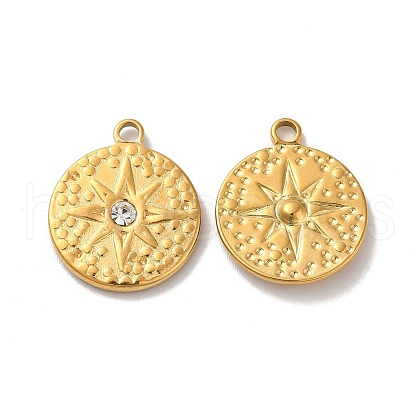 Ion Plating(IP) 304 Stainless Steel Pendants STAS-Q001-23G-1