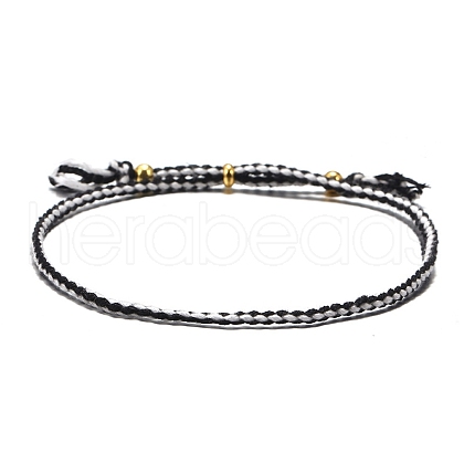 Cotton Cord Braided Adjustable Bracelets PW-WG12604-06-1