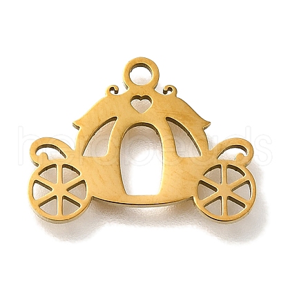 201 Stainless Steel Pendants STAS-R136-09G-1