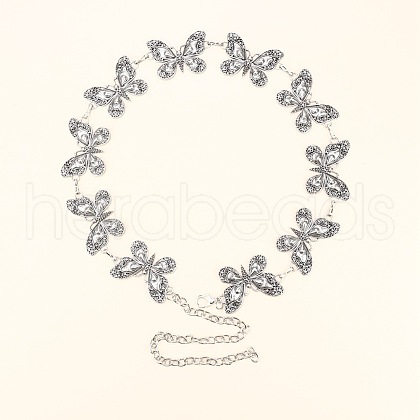 Tibetan Style Alloy Link Chain Waist Belly Chains WGA328E-01-1