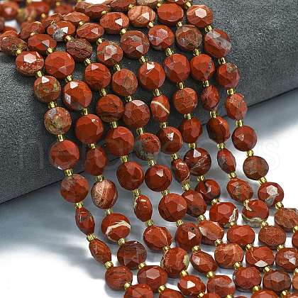 Natural Red Jasper Beads Strands G-C116-A97-01-1