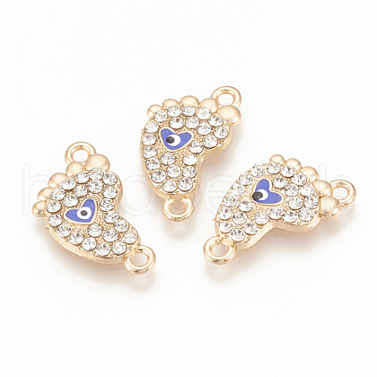 1st Mother's Day Jewelry Alloy Rhinestone Links connectors ALRI-Q235-003G-1