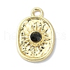 Alloy Black Rhinestone Pendants PALLOY-S188-09G-02-1