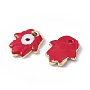 Brass Enamel Pendants KK-A176-04G-08-1