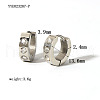 Stylish Stainless Steel Hoop Earrings YF2015-10-1