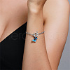 Butterfly Alloy Charm Bracelets WG8E54A-03-2