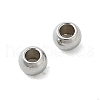 Tarnish Resistant Rondelle 201 Stainless Steel Spacer Beads STAS-E082-07-2
