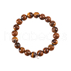 200Pcs Grade AB Natural Tiger Eye Round Beads G-CJ0001-49-7