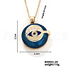 Vintage Sparkling Rhinestone Evil Eye Pendant Necklaces YZ2067-3-1