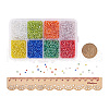 12/0 Round Glass Seed Beads SEED-X0050-2mm-17-4