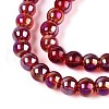 Electroplate Transparent Glass Beads Strands GLAA-T032-T6mm-AB20-3