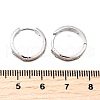 Brass Micro Pave Clear Cubic Zirconia Hoop Earrings EJEW-Z121-01P-5