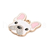 Animal Puppy Alloy Enamel Pendants FIND-V001-03G-03-2