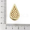 Rack Plating Brass Micro Pave Clear Cubic Zirconia Pendants KK-H474-18G-05-3