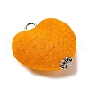 Flocky Acrylic Pendants PALLOY-JF03512-02-3