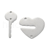 Non-Tarnish 304 Stainless Steel Split Pendants STAS-G251-06P-2