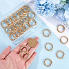 SOFPLATE 30Pcs Alloy Spring Gate Ring FIND-SP0001-48-3
