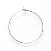 Tarnish Resistant 304 Stainless Steel Hoop Earrings STAS-S066-14-1