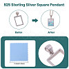 BENECREAT 1Pc 925 Sterling Silver Pendant Cabochon Settings STER-BC0002-77A-4