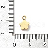 Flower 304 Stainless Steel Rhinestone Charms STAS-L283-29G-4