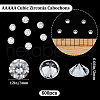 Beebeecraft Cubic Zirconia Cabochons ZIRC-BBC0002-38A-3