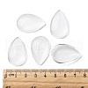 Transparent Teardrop Glass Cabochons GGLA-R024-30x20-5