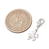 5Pcs Clover 201 Stainless Steel Pendant Decorations HJEW-JM03015-3
