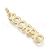 Brass Pendants ZIRC-I048-15G-06-1