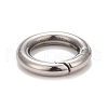 Non-Tarnish 304 Stainless Steel Spring Gate Rings STAS-M296-01P-B-2