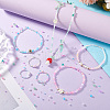   10 Setes 10 Colors Transparent Frosted Glass Round Seed Beads GLAA-PH0003-44B-5