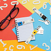 PU Leather & Cotton Name Marker Keychain AJEW-WH0514-036-7